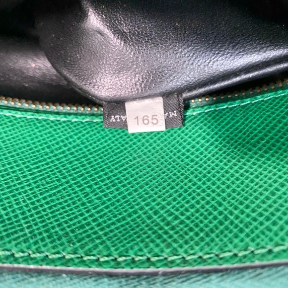 Prada Saffiano Cuir Large Double Zip Tote in Verte - Picture 11 of 15